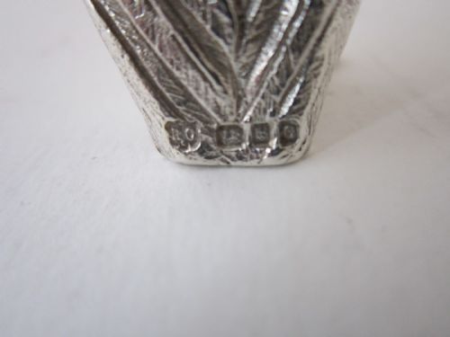 ELIZABETH II STERLING SILVER OWL SALT PEPPER SHAKERS 1958 - ADDITIONAL PHOTO 9