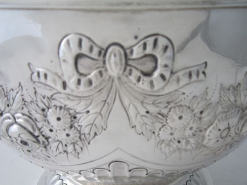 ANTIQUE VICTORIAN STERLING SILVER BOWL 1896 - ADDITIONAL PHOTO 3