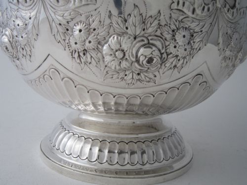 ANTIQUE VICTORIAN STERLING SILVER BOWL 1896 - ADDITIONAL PHOTO 4
