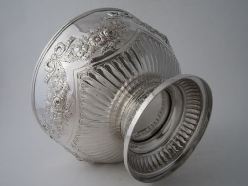 ANTIQUE VICTORIAN STERLING SILVER BOWL 1896 - ADDITIONAL PHOTO 5