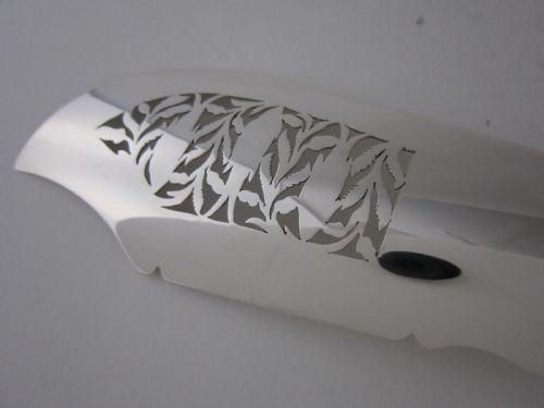 ANTIQUE VICTORIAN STERLING SILVER FIDDLE PATTERN FISH SLICE 1840 - ADDITIONAL PHOTO 5