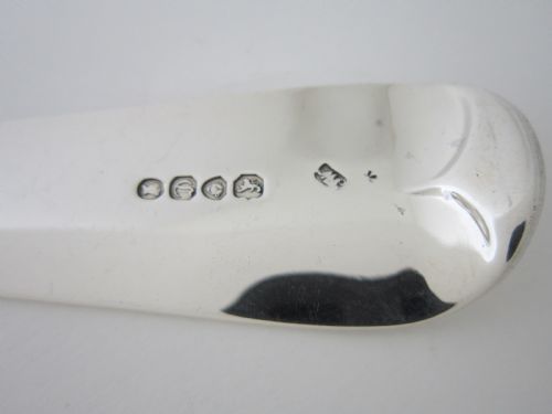 ANTIQUE VICTORIAN STERLING SILVER FIDDLE PATTERN BASTINGSERVING SPOONS 1838 - ADDITIONAL PHOTO 6