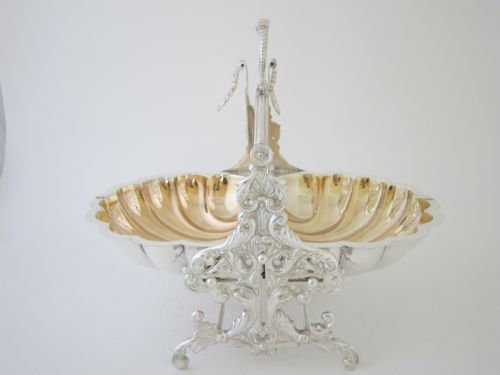 ELIZABETH II SILVER PLATED FOLDING BISCUIT BOX 1960'S - ADDITIONAL PHOTO 8