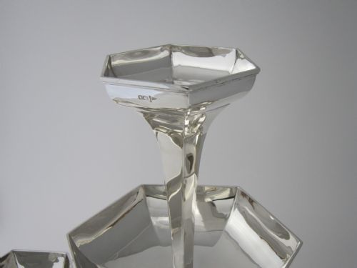 ANTIQUE EDWARDIAN STERLING SILVER TABLE CENTREPIECE 1910 - ADDITIONAL PHOTO 7
