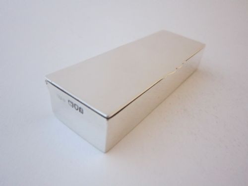 ANTIQUE EDWARDIAN STERLING SILVER STAMP BOX 1901 - ADDITIONAL PHOTO 1