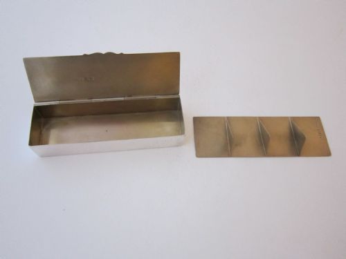 ANTIQUE EDWARDIAN STERLING SILVER STAMP BOX 1901 - ADDITIONAL PHOTO 2