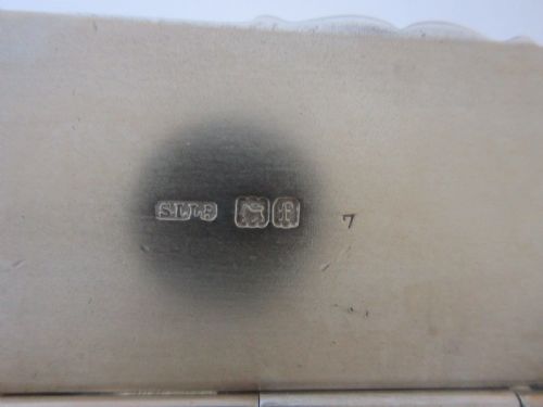 ANTIQUE EDWARDIAN STERLING SILVER STAMP BOX 1901 - ADDITIONAL PHOTO 4