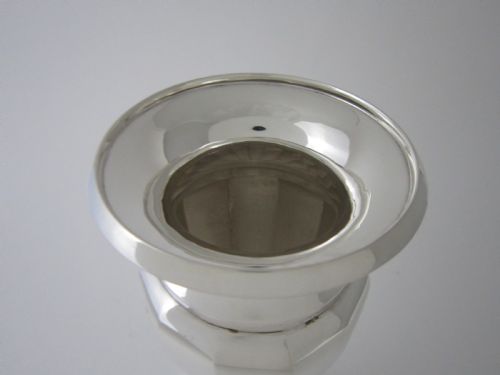 ANTIQUE GEORGE VI STERLING SILVER VASES 1938 - ADDITIONAL PHOTO 4
