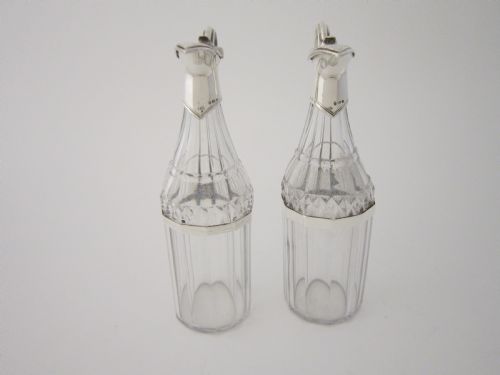 ANTIQUE GEORGE III STERLING SILVER CRUET SET 1795 - ADDITIONAL PHOTO 8