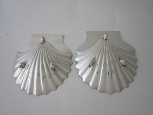 PAIR OF ANTIQUE GEORGE III STERLING SILVER BUTTER SHELLSDISHES 1795 - ADDITIONAL PHOTO 3