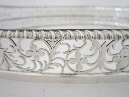 ANTIQUE VICTORIAN STERLING SILVER TRAY 1899 - ADDITIONAL PHOTO 3