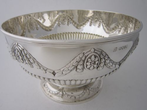 ANTIQUE VICTORIAN STERLING SILVER BOWL 1884 - ADDITIONAL PHOTO 1