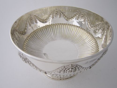 ANTIQUE VICTORIAN STERLING SILVER BOWL 1884 - ADDITIONAL PHOTO 2