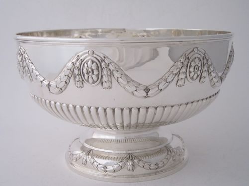 ANTIQUE VICTORIAN STERLING SILVER BOWL 1884 - ADDITIONAL PHOTO 3
