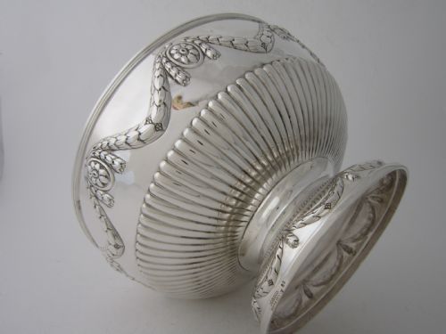 ANTIQUE VICTORIAN STERLING SILVER BOWL 1884 - ADDITIONAL PHOTO 6