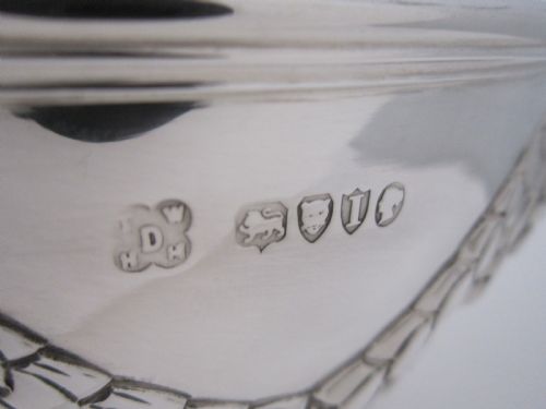 ANTIQUE VICTORIAN STERLING SILVER BOWL 1884 - ADDITIONAL PHOTO 7