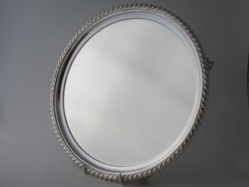 15 12 antique george v sterling silver traysalver 1934 - CATEGORY: ANTIQUE SILVER - DATED 1930