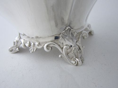 ANTIQUE VICTORIAN 1842 STERLING SILVER TEAPOT - ADDITIONAL PHOTO 4