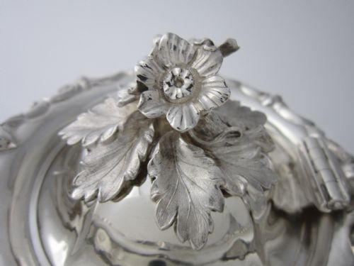 ANTIQUE VICTORIAN 1842 STERLING SILVER TEAPOT - ADDITIONAL PHOTO 8