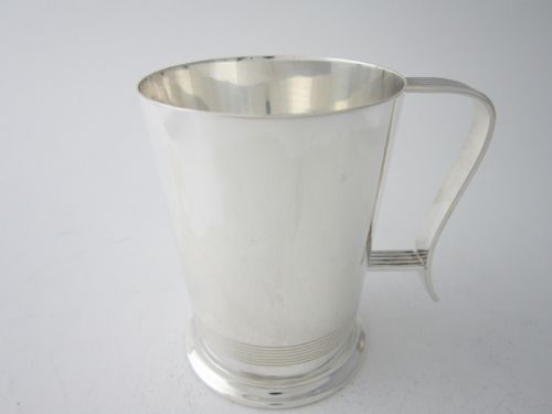 sterling silver 12 pint mug george vi 1945 - CATEGORY: ANTIQUE SILVER - DATED 1940