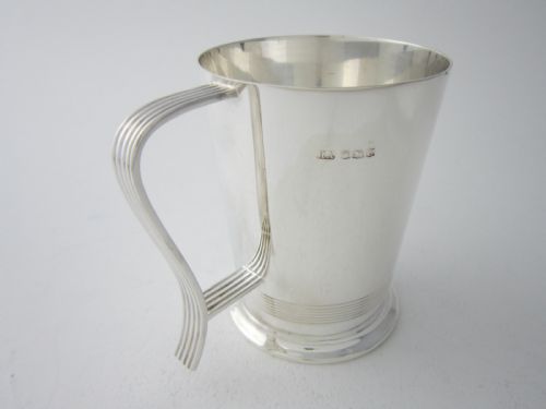 STERLING SILVER 12 PINT MUG GEORGE VI 1945 - ADDITIONAL PHOTO 1