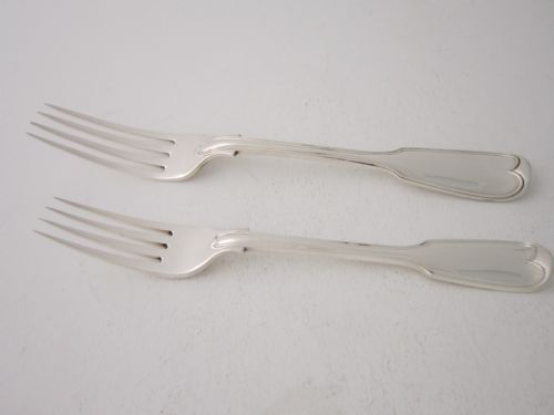 ANTIQUE VICTORIAN STERLING SILVER FIDDLE THREAD CANTEEN OF CUTLERY - ADDITIONAL PHOTO 4