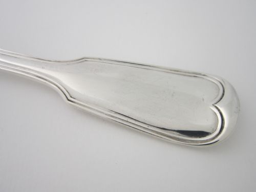 ANTIQUE VICTORIAN STERLING SILVER FIDDLE THREAD CANTEEN OF CUTLERY - ADDITIONAL PHOTO 13
