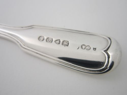 ANTIQUE VICTORIAN STERLING SILVER FIDDLE THREAD CANTEEN OF CUTLERY - ADDITIONAL PHOTO 14