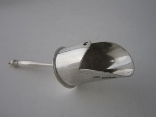 ANTIQUE EDWARDIAN STERLING SILVER SUGAR SCUTTLEBOWL 1907 - ADDITIONAL PHOTO 6
