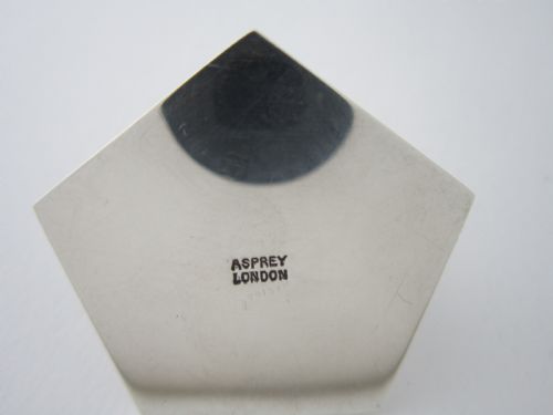 ASPREY ANTIQUE STERLING SILVER MENUPLACE CARD HOLDERS 1925 - ADDITIONAL PHOTO 8