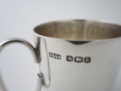 ANTIQUE GEORGE V STERLING SILVER LIQUEUR TOTS 1927 - ADDITIONAL PHOTO 6