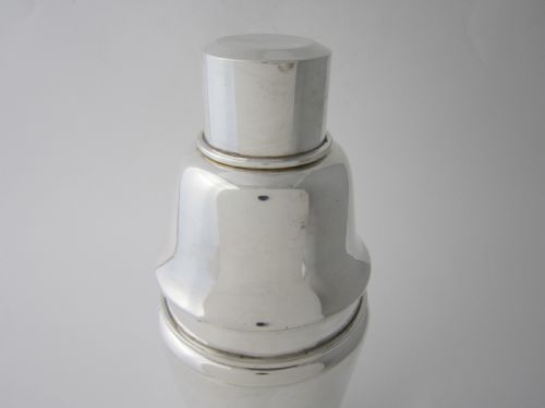 LARGE CHINESE STERLING SILVER COCKTAIL SHAKER - ADDITIONAL PHOTO 1