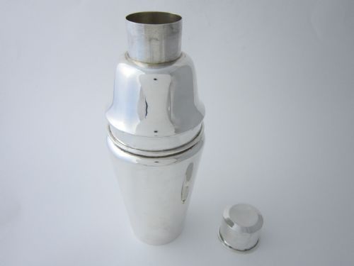 LARGE CHINESE STERLING SILVER COCKTAIL SHAKER - ADDITIONAL PHOTO 4