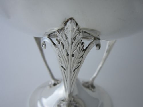ANTIQUE GEORGE V STERLING SILVER COMPORTBOWL 1924 - ADDITIONAL PHOTO 2