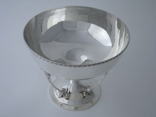 ANTIQUE GEORGE V STERLING SILVER COMPORTBOWL 1924 - ADDITIONAL PHOTO 4
