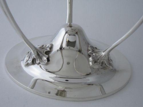 ANTIQUE GEORGE V STERLING SILVER COMPORTBOWL 1924 - ADDITIONAL PHOTO 5