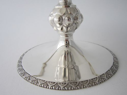 ANTIQUE GEORGE V STERLING SILVER TAZZADISH 1930 - ADDITIONAL PHOTO 4