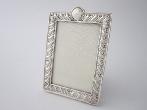 antique victorian sterling silver photograph frame 1891 - CATEGORY: ANTIQUE SILVER - DATED 1890
