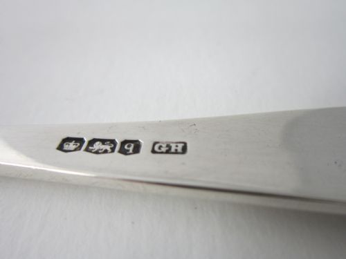ANTIQUE GEORGE V STERLING SILVER SERVING TONGS 1933 - ADDITIONAL PHOTO 5