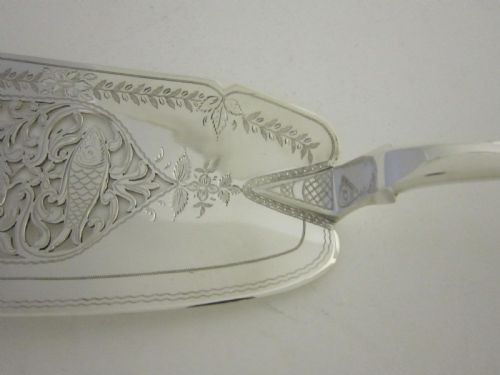 ANTIQUE WILLIAM IV STERLING SILVER FISH SLICE 1832 - ADDITIONAL PHOTO 2