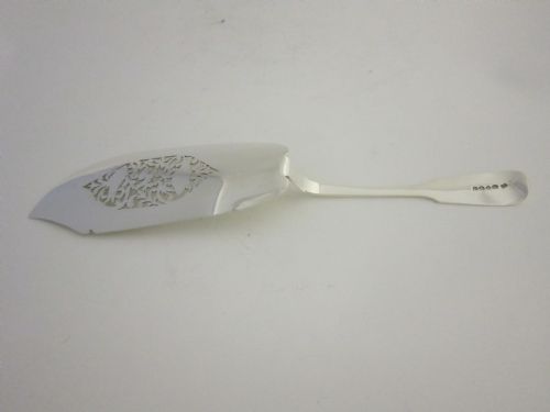ANTIQUE WILLIAM IV STERLING SILVER FISH SLICE 1832 - ADDITIONAL PHOTO 3