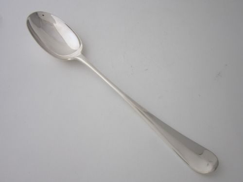 antique george v sterling silver rat tail bastingserving spoon 1918 - CATEGORY: ANTIQUE SILVER - DATED 1910
