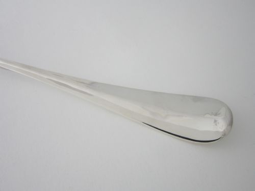ANTIQUE GEORGE V STERLING SILVER RAT TAIL BASTINGSERVING SPOON 1918 - ADDITIONAL PHOTO 2