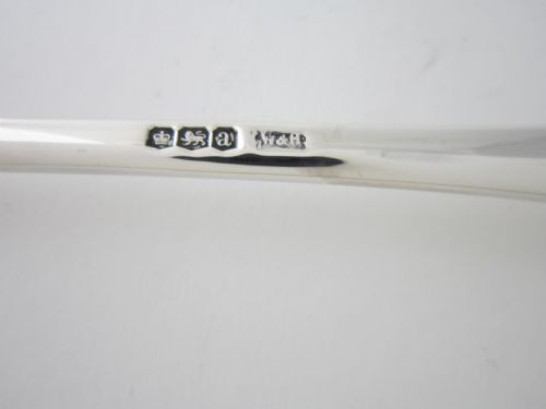 ANTIQUE GEORGE V STERLING SILVER RAT TAIL BASTINGSERVING SPOON 1918 - ADDITIONAL PHOTO 6