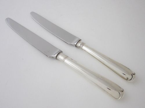 ANTIQUE VICTORIAN STERLING SILVER FIDDLE PATTERN CANTEEN OF CUTLERY FOR 12 PERSONS 1872 - ADDITIONAL PHOTO 7