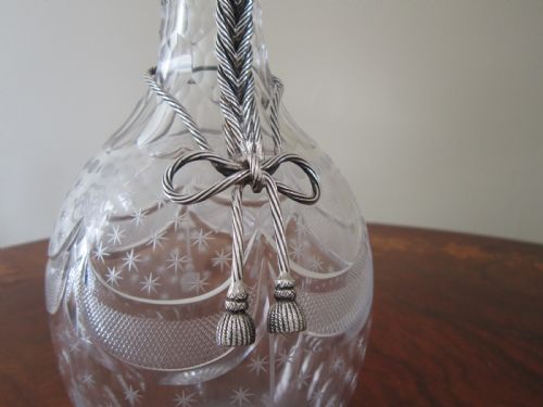 ANTIQUE VICTORIAN STERLING SILVER GLASS CLARET JUG 1868 - ADDITIONAL PHOTO 6