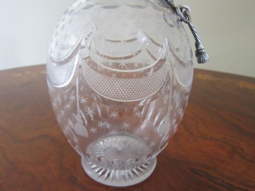 ANTIQUE VICTORIAN STERLING SILVER GLASS CLARET JUG 1868 - ADDITIONAL PHOTO 7