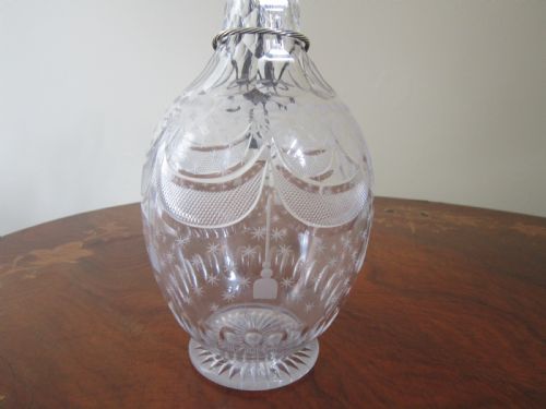 ANTIQUE VICTORIAN STERLING SILVER GLASS CLARET JUG 1868 - ADDITIONAL PHOTO 8