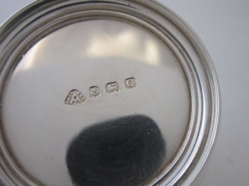 ANTIQUE GEORGE VI STERLING SILVER SIXPIECE CONDIMENT SET 1938 - ADDITIONAL PHOTO 8