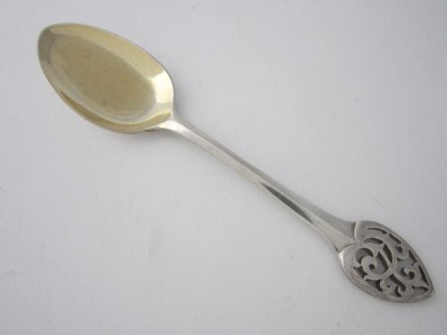 12 ANTIQUE GEORGE V STERLING SILVER ICE CREAM SPOONS 1912 - ADDITIONAL PHOTO 2